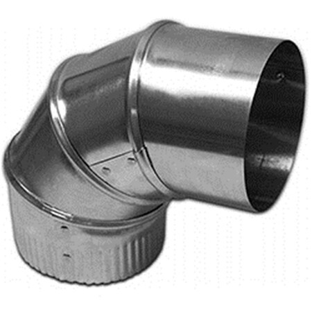 Dendesigns 6 in. Galvanized Adjustable Elbows - 30 Gauge, 12PK DE3025137